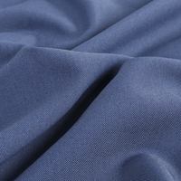 Tissu sergé en viscose de couleur unie, micro-élastique, respirant, doux pour la peau, 240 g/m², pour vêtements confortables, antistatique