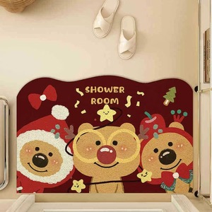 Alfombra de Salón con Diseño Navideño Personalizado para el Hogar, Antideslizante, Tapete de Bienvenida para la Entrada - Product Image 1