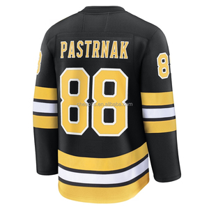 Groothandel Hoge Kwaliteit Boston Bruins David Pastrnak Amerikaans Canada IJshockey Jersey Op Maat Heren Borduurwerk Hockey Uniform - Product Image 3