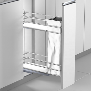 Panier à pain moderne à 2 niveaux en fil métallique, rangement coulissant pour accessoires de cuisine pour armoires de cuisine 02.2A.RWD20731.904 Fournisseur chinois Cuisine - Product Image 2