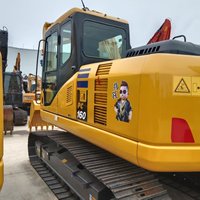 Excavatrice sur chenilles Komatsu PC160 d'occasion prête à l'exportation, 16 tonnes, godet de 0,65 m³, fiable, faible consommation de carburant pour longs travaux sur site