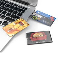 Kartu Bank Kartu Kredit USB 2.0 Flash Drive Logam Baru 4GB-128GB HSBC MasterCard Pen Drive