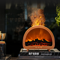 Diffuseur d'huiles essentielles 2026, nouveau modèle, flamme colorée, vapeur d'eau, cheminée, diffuseur d'arômes, humidificateur d'air pour la chambre à coucher, décoration de la maison