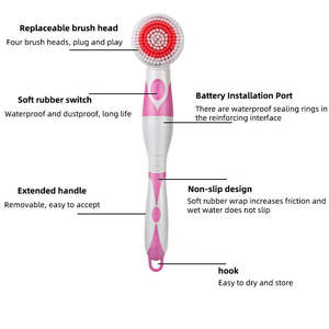 Водонепроницаемая электрическая щетка с длинной ручкой, 4-1 - Product Image 4