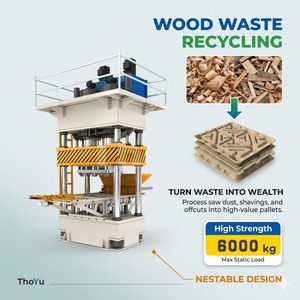 Linea di Produzione di <span class=keywords><strong>Pallet</strong></span> <span class=keywords><strong>in</strong></span> <span class=keywords><strong>Legno</strong></span> Compresso per Carichi Pesanti - Trasforma Segatura e Trucioli <span class=keywords><strong>in</strong></span> Profitto - Product Image 2
