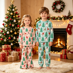 Custom Print <b>Snowman</b> Deer Tree Baby Girls Boys Christmas <b>Outfits</b> Romper Soft Wholesale Sibling Holiday Clothing Boutique Factory - Product Image 2