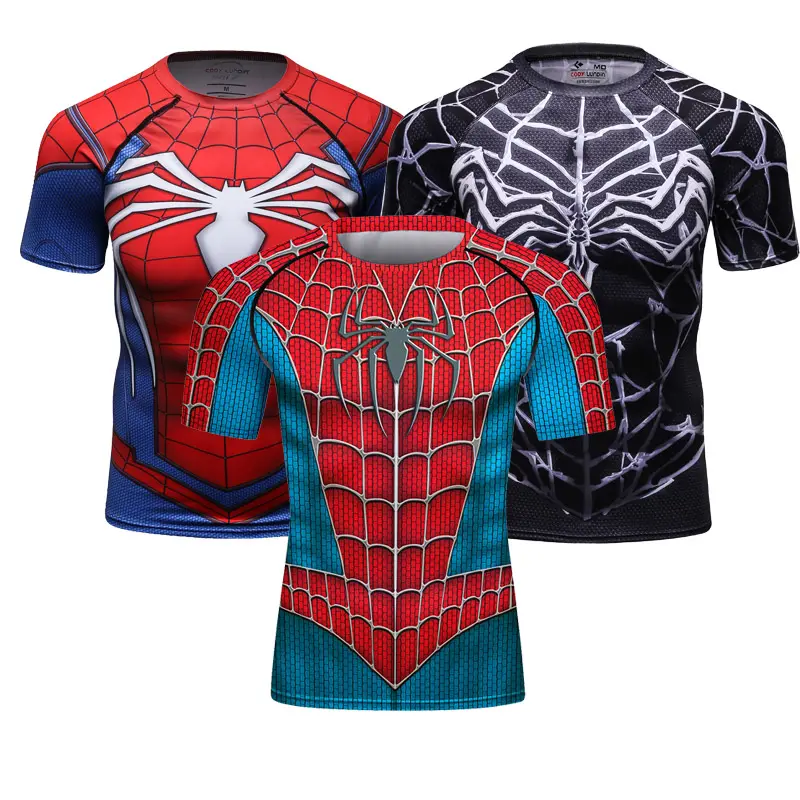 Cody Lundin Cosplay Superhelden Kleidung Männer Kurzarm Sublimation Kompression Bjj Shirt MMA Wear