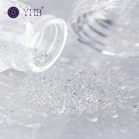 Accessoires décoratifs de luxe exquis pour nail art DIY : mini-perles de verre, sable de cristal et strass