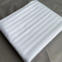 Parure de lit d'hôtel en tissu satiné 100 % coton biologique respirant, style uni, avec taie d'oreiller, vente en gros