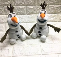 Peluches Olaf de 25cm, dessin animé bonhomme de neige, figurines en peluche Olaf, oreiller pour cadeau d'enfant
