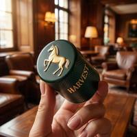 Capsules de bouteilles de spiritueux vert foncé avec logo personnalisé, finition mate, motif cheval en relief, scellage thermorétractable pour whisky, vodka, brandy, vente en gros