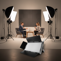 Panneau lumineux LED 250W 432LED WW+CW 2 en 1 DMX512 3200K-5600K AC 85-265V Aluminium+Plastique IP20 Lumière de scène