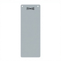 Tapis de yoga en polyuréthane perforé, antidérapant, pour exercices, tapis de fitness mural, gris, 183 x 66 cm