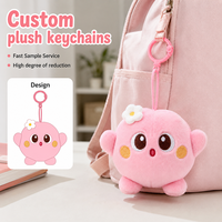 Fabricant de peluches créatives roses personnalisées, porte-clés en peluche personnalisé, porte-clés en peluche sur mesure