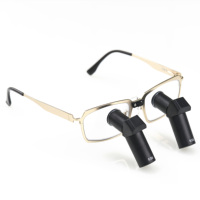 6.5X TTL Dental Loupes Custom PD Wide Field of View for Oral Surgery Dental Magnifier