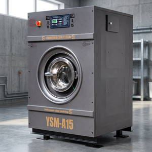 Lavadora Industrial de Acero Inoxidable con Resorte, Serie YSM-A, 15 kg, Trifásica, Eléctrica, Automática - Product Image 2