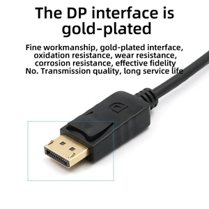 Adaptador 4K DP macho a HDTV DP 1,2 Computadora a pantalla Puerto de pantalla chapado en oro a HDTV Compatible Lenovo Dell HP pasivo - Product Image 5