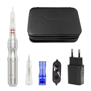 Machine de micropigmentation Biomaser pour maquillage permanent, pistolet à tatouer pour sourcils, certifiée CE, en aluminium noir et argent - Product Image 3