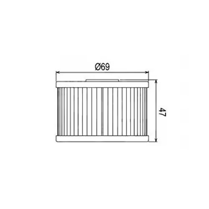 Filtre à huile universel pour moto, qualité supérieure, remplacement du filtre à huile moteur - Product Image 3
