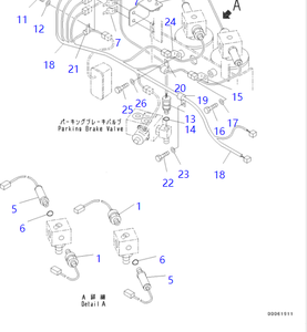 SENSOR DE PRESIÓN 418-43-37681 para Komatsu, Interruptor Original <span class=keywords><strong>HM400</strong></span> - Product Image 3