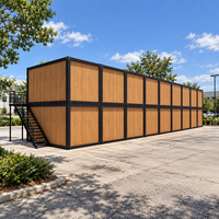 Bâtiment de bureau préfabriqué en conteneurs avec structure en acier Q235 pour projet à deux étages Oficina Prefabricada Para Oficina De Dos Pisos