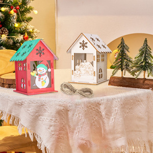 Custom Houten Kerst Vogel Huis 3d Puzzel Milieuvriendelijk Diy Speelgoed Onder 50 Stuks Beginnersvriendelijke Kleine Huisdecoratie - Product Image 2