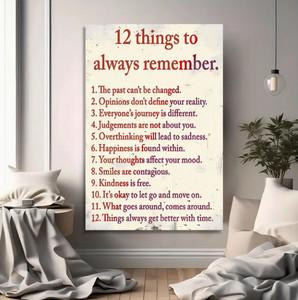 Cuadros de Arte de pared modernos inspiradores 12 cosas para <span class=keywords><strong>recordar</strong></span> para siempre citas lienzo pintura - Product Image 2