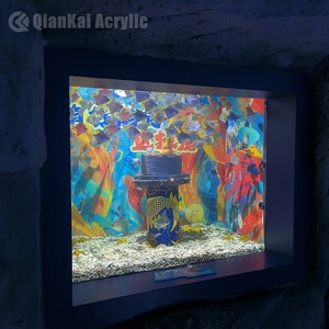 Grande piscine en acrylique cylindrique de luxe moderne avec visualisation verticale de 100W pour les expositions élégantes d'affichage de méduses - Product Image 1