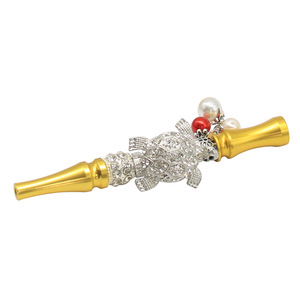Fancy Crystal Skull <b>Hookah</b> Mouthpiece Decorative Alloy Shisha Tip Reusable Waterpipe Mouth Nozzle Individual Part - Product Image 4