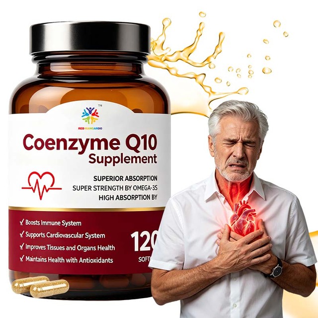 Bulk CoQ10 Ubiquinone PQQ Softgels Improving Sleep Quality Skin Liver Boost Energy Heart Health Coenzyme Q10 Supplement