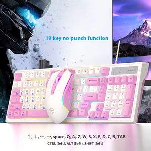 Key Standard Waterproof Gaming E-Sports <b>Wired</b> Keyboard and <b>Mouse</b> Combo Mixed Colors LED Backlit for Laptop in Stock - Product Image 5