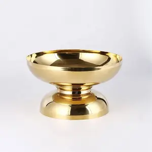 Modern Tabletop Decorative Metal Gold Fruit Dried Nuts Fruit Bowl