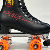 Patins à roulettes quad pour adultes, cadre en aluminium, frein réglable, roues en PU, semelle renforcée, chaussures de patinage récréatives d'extérieur
