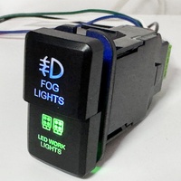 Feux antibrouillard doubles à LED 12V pour voiture, interrupteur à double bouton poussoir pour Toyota Prado Hilux Landcruiser, directement de l'usine