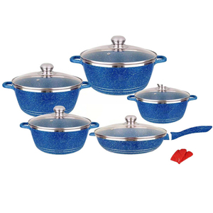 Ensemble de 12 ustensiles de cuisine en pierre médicale, antiadhésifs, en granit rose, en gros - Product Image 2