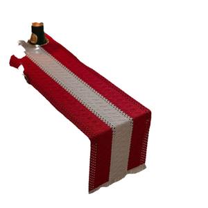 Tissu de nappe de table, coton lin, couleurs contrastées, thème américain de Noël, tissu de cuisine - Product Image 5