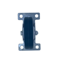 Roulettes industrielles en PVC silencieuses, personnalisées, à plaque plate de 4 pouces, largement utilisées