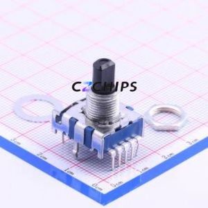 SRBV131803 Rotary Switch Through hole Component (THT) Switch 3 Flat Type PC Pin Non-Short Circuit - Product Image 1