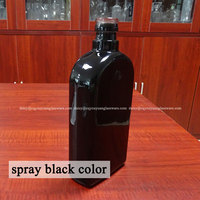 Bouteilles en verre noir opaque de 500 ml pour liqueur de brandy