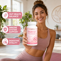 Probiotiques OEM ODM 18 Souches 1200 milliards d'UFC en Capsules Soutien Digestif Prébiotiques Enzymes pour la Gestion du Poids Bien-être Quotidien