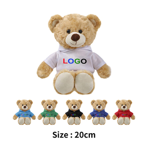 Orsacchiotto di Peluche 20cm con Logo Stampato sulla Maglietta, Peluche Promozionale Personalizzato, Produzione all'Ingrosso dalla Cina - Product Image 1