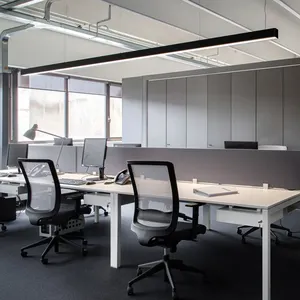 SCON 펜던트 선형 LED 매달린 조명 24W Linkable방 사무실 상점 차고를위한 현대 비품 투광 조명 스포트라이트
