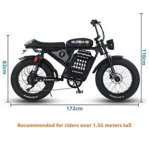 Vélo de montagne électrique unisexe AFTFA Road à 7 vitesses, pneus larges pour la <span class=keywords><strong>neige</strong></span>, frein à disque, batterie intégrée 48V, moteur sans balais - Product Image 4
