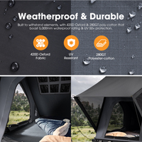 SAN HIMA Tiendas de Campaña Rígidas de Aluminio de Montaje Rápido y Ligero con Apertura Automática para Techo de Coche, Ideales para Camping y Overlanding 4x4