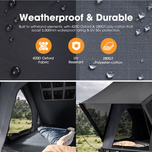 Tentes de toit de voiture automatiques légères à montage rapide SAN HIMA en aluminium pour le <span class=keywords><strong>camping</strong></span> 4x4 et les voyages tout-terrain - Product Image 3