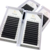Cils individuels en forme de W 3D-6D, fibres PBT coréennes, cils trèfle 3D 4D 5D, extensions de cils à marque privée