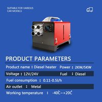 Chauffage de stationnement pour voiture 12V 24V 220V 5kW, similaire au chauffage diesel Webasto pour camion, camping-car, bateau, bus - Fournisseur d'usine en gros