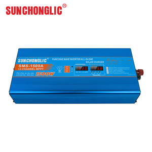 Chargeur solaire MPPT professionnel de haute qualité 1500W 12V 220V AC à onde sinusoïdale pure, sortie unique, pour usage domestique Sunchonglic - Product Image 1