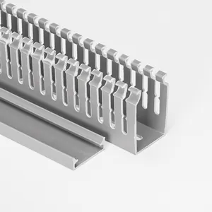 최고 품질 60*40 배선 덕트 (개방형 미세 톱니 타입) 할로겐 프리 케이블 트렁킹 PVC 전기 케이블PVC 트렁킹에 유연한