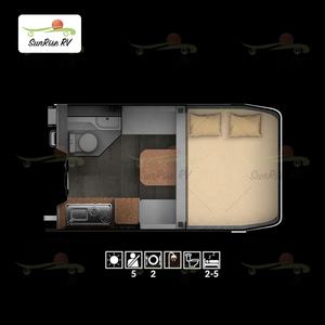 SUNRISE RV Factory <span class=keywords><strong>Toyota</strong></span> <span class=keywords><strong>hilux</strong></span> Flat tray campers ligero F 150 Camper para pickup slide-In campers - Product Image 2